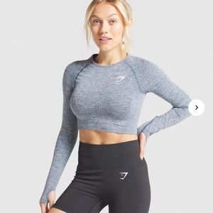 NWT Gymshark Vital Seamless Long Sleeve Crop Top